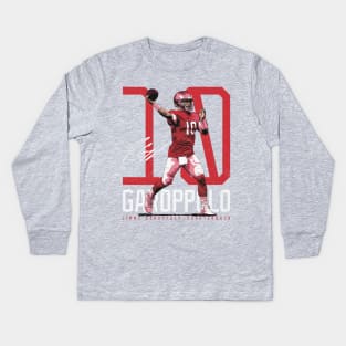 Jimmy Garoppolo San Francisco Bold Number Kids Long Sleeve T-Shirt